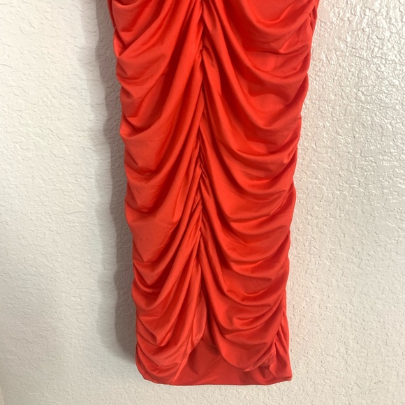 Love By Design Ruched Bodycon Mini Dress L NWT - Picture 5 of 8